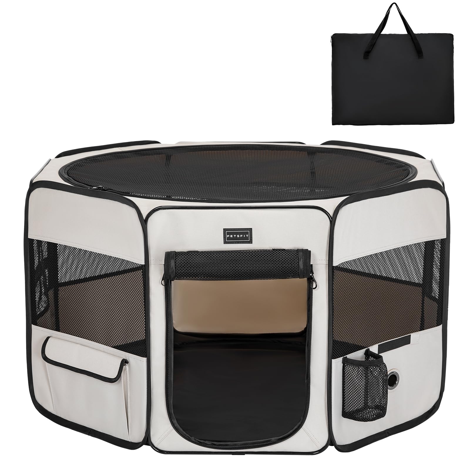 Amazon | Petsfit ペットサークル 折りたたみ 猫の分娩室 全犬種対応